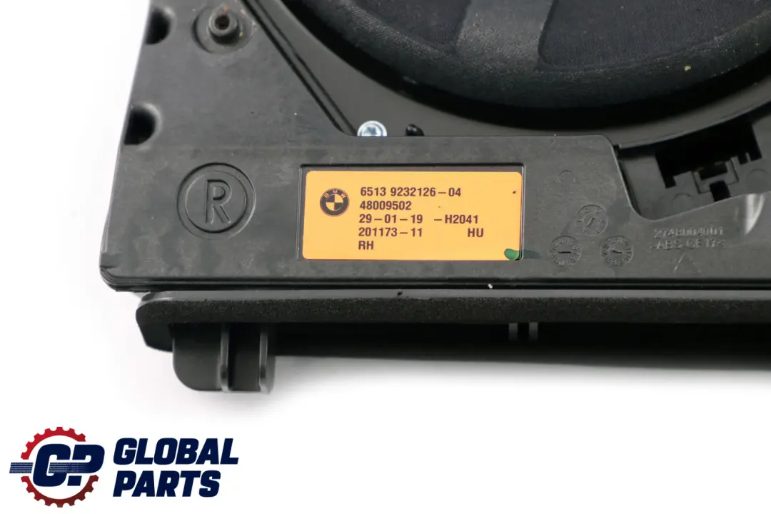Central Bass Hi-Fi Speaker Harman Kardon Right O/S to BMW F20 F21 F22 with Part number 9232126 BMW F20 F21 F22 Central Bass Hi-Fi Speaker Harman Kardon Right O/S - SKU 9232126 - Part number 9232126