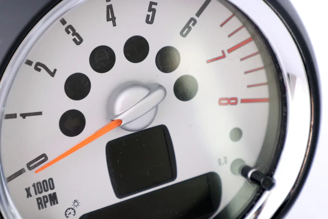Tachometer Gauge Revolution Counter Chrome to BMW MINI Cooper R56 R57 R59 with Part number 9275564 BMW MINI Cooper R56 R57 R59 Tachometer Gauge Revolution Counter Chrome - SKU 9232444 - Part number 9275564