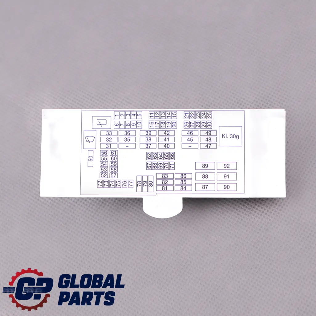 Map Fuse Grouping BMW 1 3 Series E81 E82 E87 E88 E90 E92 E93 LCI M3 - SKU 9232904 - Part number 9232904