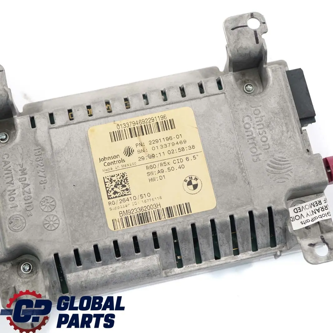 Ekran Wyświetlacz Nawigacji do MINI R55 R56 LCI R60 o numerze 9233620 MINI R55 R56 LCI R60 Ekran Wyświetlacz Nawigacji - SKU 9233620 - Numer Części 9233620