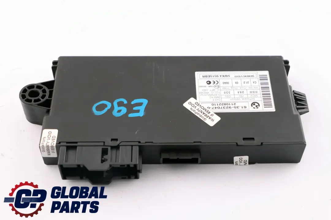 CAS 3 ECU Steuergerät Schlüssel Lese Modul für BMW E60 E87 E90 mit Teilenummer 9237047 BMW E60 E87 E90 CAS 3 ECU Steuergerät Schlüssel Lese Modul - SKU 9237047 - Teilenummer 9237047