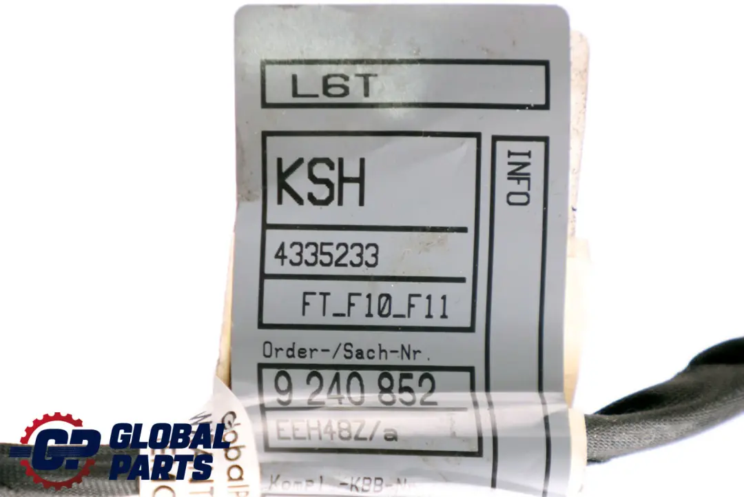 BMW F10 F11 Cavo Cablaggio Porta Lato Guida Destra - SKU 9237082 - Numero di parte 9237082