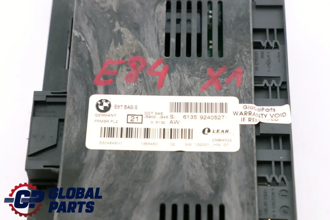 ECU Modulo De Luz De Pie BASIS PL2 FRM3R Lear para BMW E84 con número de pieza 9240527 BMW E84 ECU Modulo De Luz De Pie BASIS PL2 FRM3R Lear - SKU 9240527 - Número de pieza 9240527
