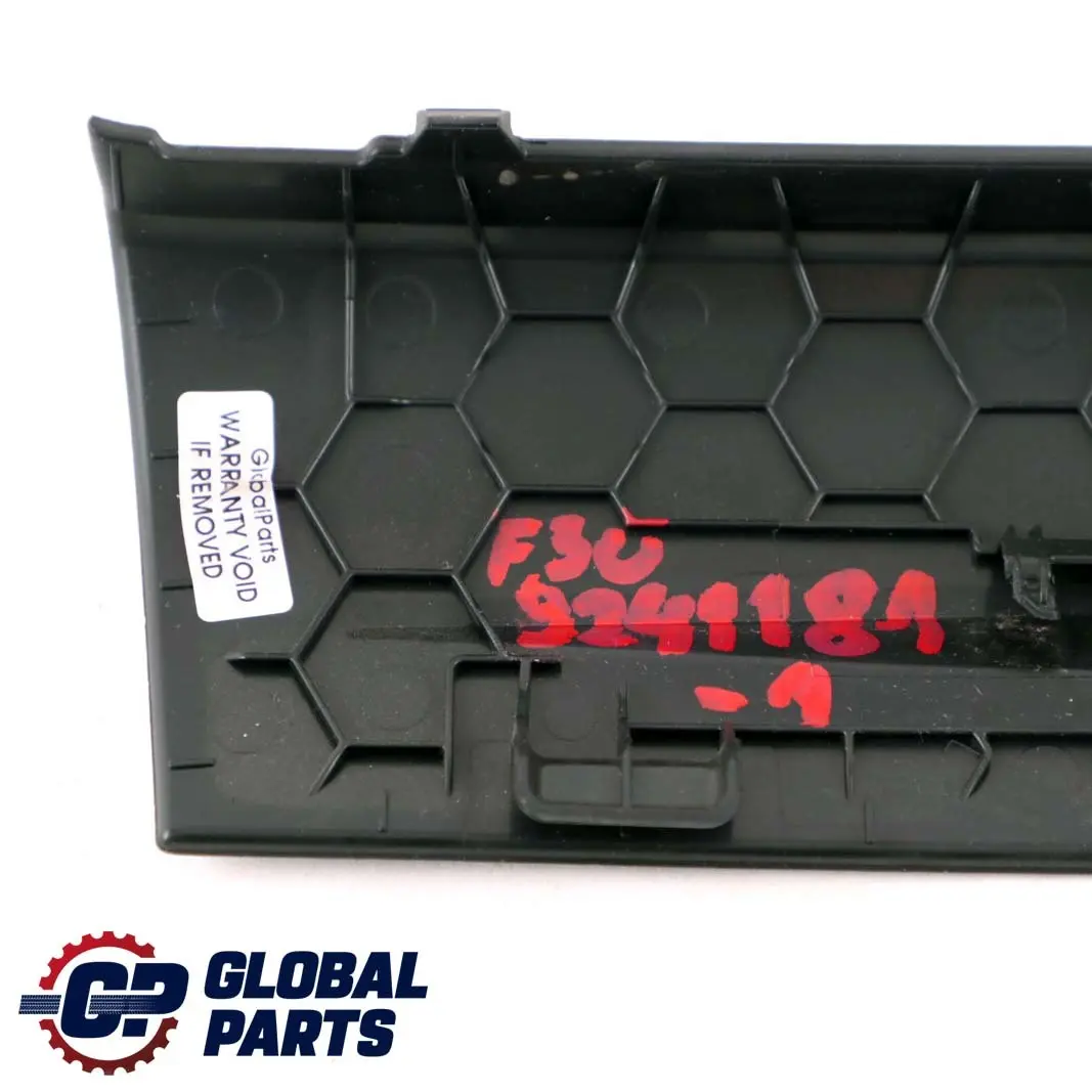 BMW 3 4 F30 F31 F32 1 Cache Tableau de Bord Panneau Centerstack Bas Noir - SKU 9241181-1 - Numéro de pièce 9218562