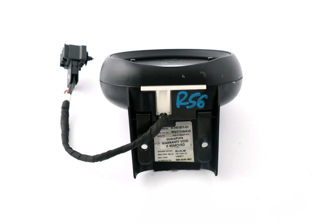 Obrotomierz Licznik Zegar do MINI R56 R57 R59 R60 o numerze 9243871 MINI R56 R57 R59 R60 Obrotomierz Licznik Zegar - SKU 9243871 - Numer Części 9243871