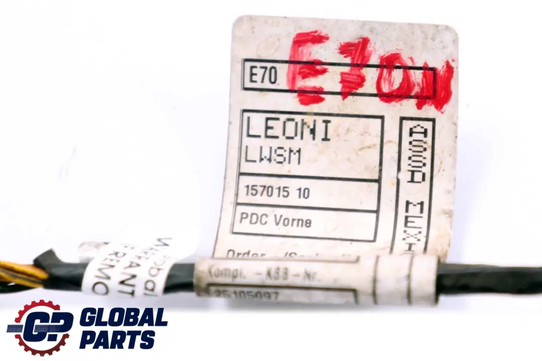 Paraurti Anteriore PDC Loom Cables Cablaggio Set per BMW X5 E70 LCI con numero di parte 9244422 BMW X5 E70 LCI Paraurti Anteriore PDC Loom Cables Cablaggio Set - SKU 9244422 - Numero di parte 9244422