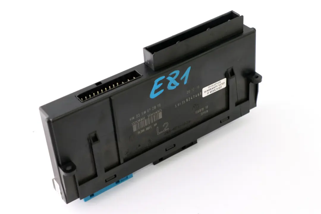  *BMW 1 er E81 Karosseriesteuergerät L2 PL2RR JBBFE IIIR Anschlussdose - SKU 9247468 - Teilenummer 9247468
