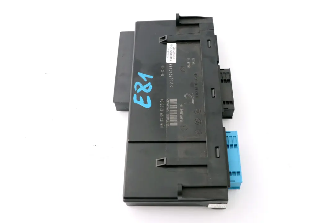  *BMW 1 er E81 Karosseriesteuergerät L2 PL2RR JBBFE IIIR Anschlussdose - SKU 9247468 - Teilenummer 9247468