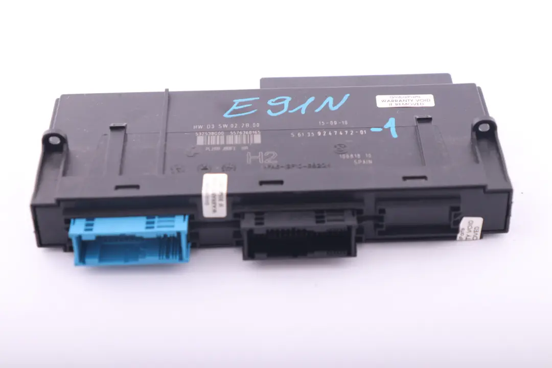 BMW E91N LCI Steuergerät Steuermodul Anschlussdose H2 - SKU 9247472-1 - Teilenummer 9247472