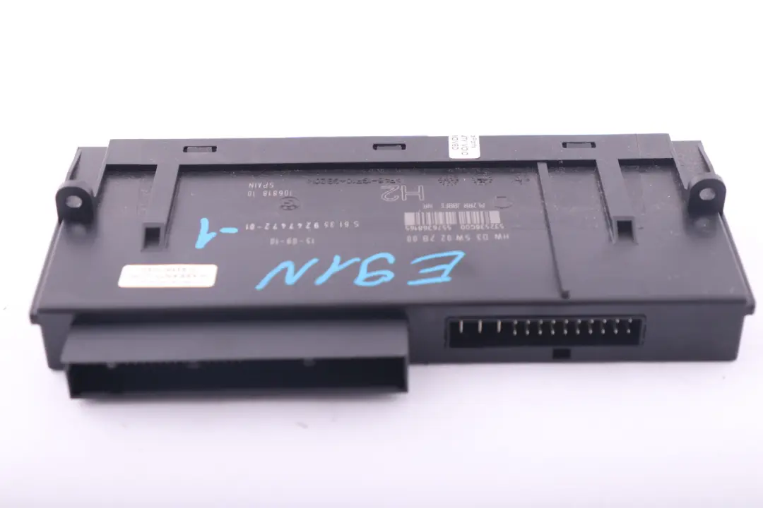 ECU Módulo de Control del Cuerpo Caja de Conexiones H2 para BMW E91N LCI con número de pieza 9247472 BMW E91N LCI ECU Módulo de Control del Cuerpo Caja de Conexiones H2 - SKU 9247472-1 - Número de pieza 9247472