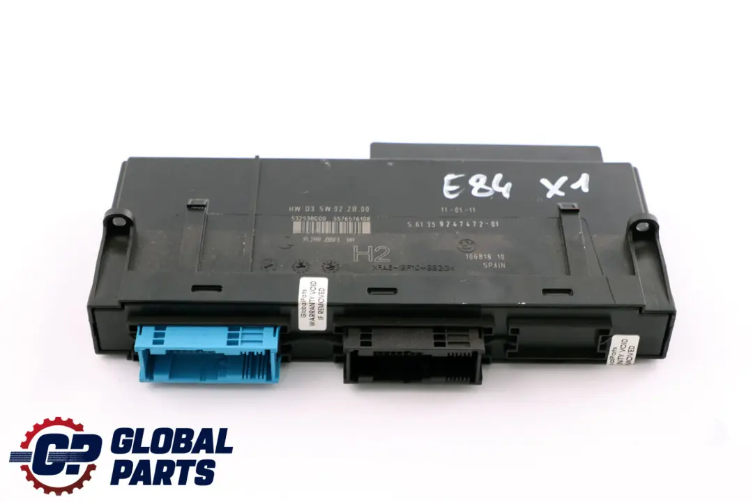 Boîtier Jonction Module De Commande De Carrosserie De L'ECU H2 pour BMW E84 à propos du numéro de pièce 9247472 BMW E84 Boîtier Jonction Module De Commande De Carrosserie De L'ECU H2 - SKU 9247472-2 - Numéro de pièce 9247472