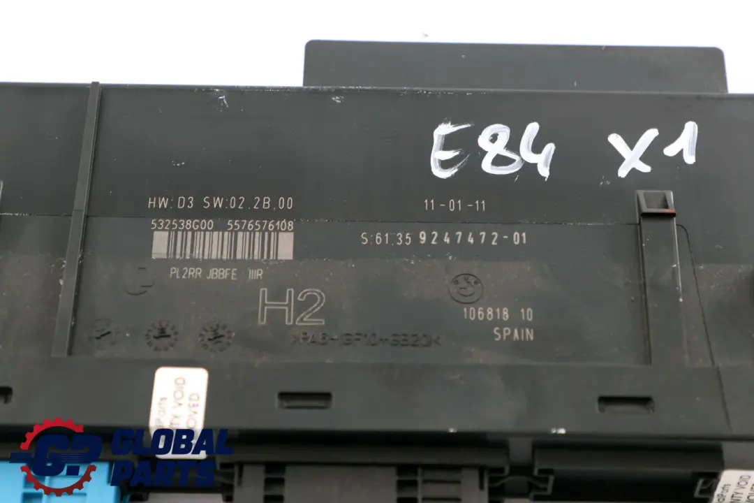 BMW X1 Series E84 ECU Body Control Module Junction Box H2 - SKU 9247472-2 - Numéro de pièce 9247472