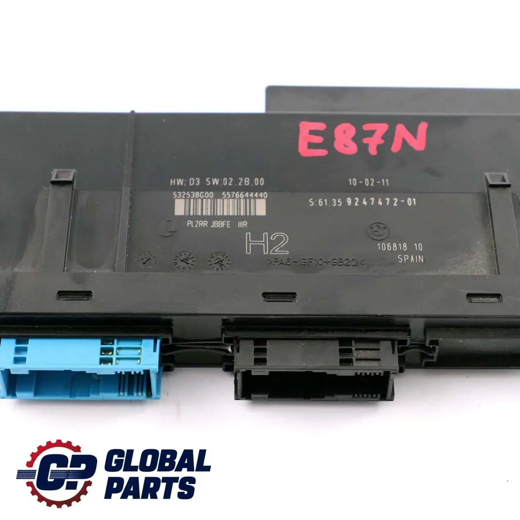 Appareil Commande Module Boite Jonction H2 PL2RR pour BMW E87 LCI à propos du numéro de pièce 9247472 BMW E87 LCI Appareil Commande Module Boite Jonction H2 PL2RR - SKU 9247472 - Numéro de pièce 9247472