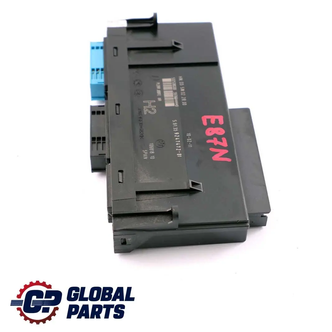 BMW E87 LCI ECU Body Control Module Junction Box H2 PL2RR - SKU 9247472 - Part number 9247472