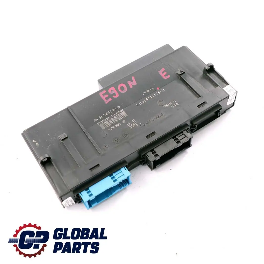 BMW 3 E90 LCI ECU Body Control Module M Anschlussdose PL2RR JBBFE IIIR - SKU 9247476 - Teilenummer 9247476