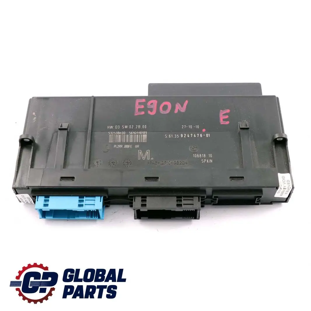 ECU Body Control Module M Junction Box PL2RR JBBFE IIIR to BMW 3 E90 LCI with Part number 9247476 BMW 3 E90 LCI ECU Body Control Module M Junction Box PL2RR JBBFE IIIR - SKU 9247476 - Part number 9247476