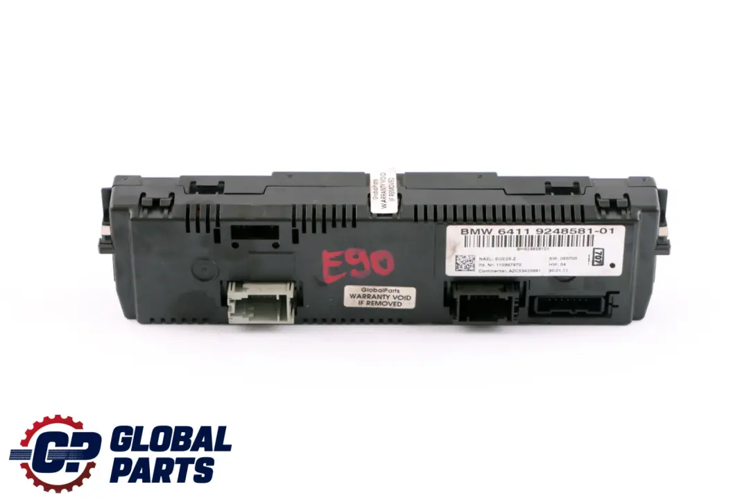 BMW E81 E87 E90 E91 E92 Automatic Air Conditioning Control - SKU 9248581 - Part number 9242410