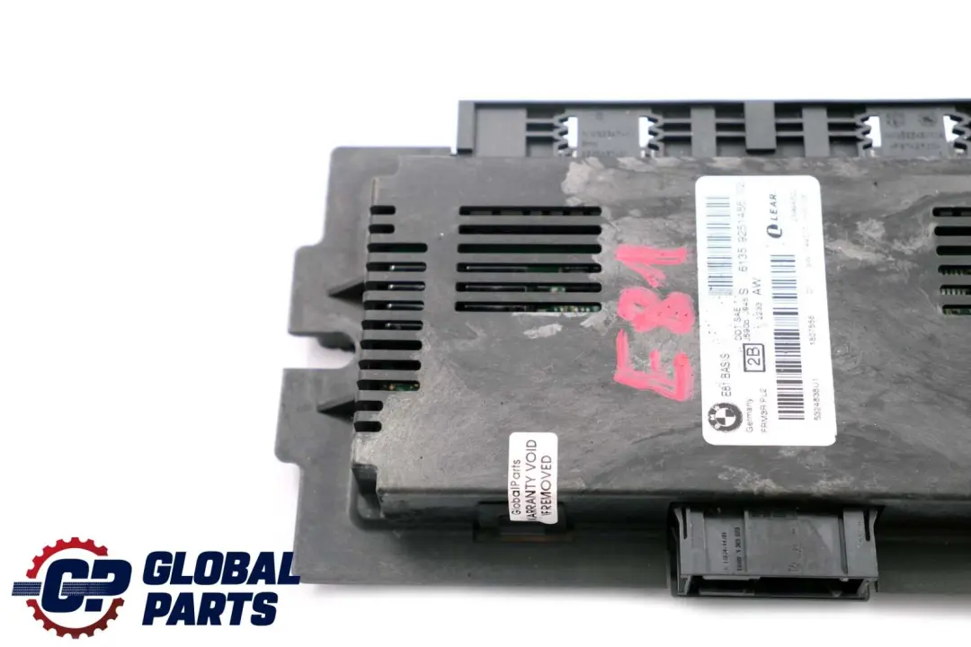 Fußraummodul Lichtmodul Steuergerät ECU BASIS PL2 FRM3R für BMW 1 er E81 mit Teilenummer 9251486 BMW 1 er E81 Fußraummodul Lichtmodul Steuergerät ECU BASIS PL2 FRM3R - SKU 9251486 - Teilenummer 9251486