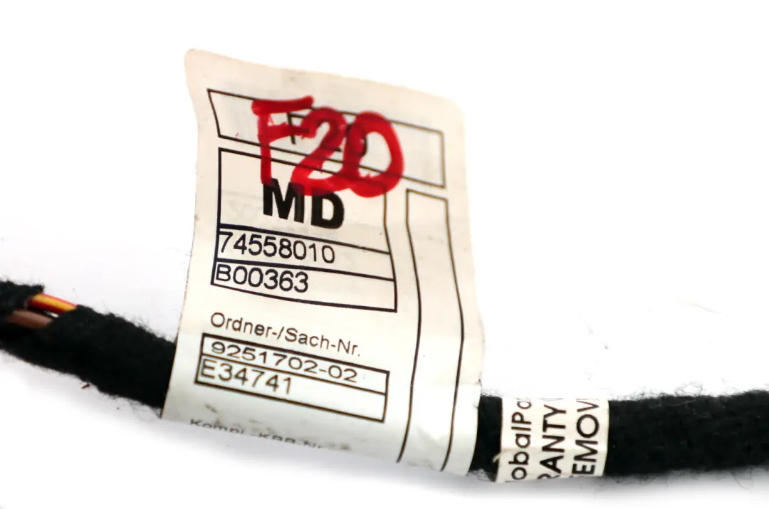 BMW F20 F21 F22 F30 F31 F32 Ligne de Connexion Champ / Mask-Cid - SKU 9251702 - Numéro de pièce 9251702