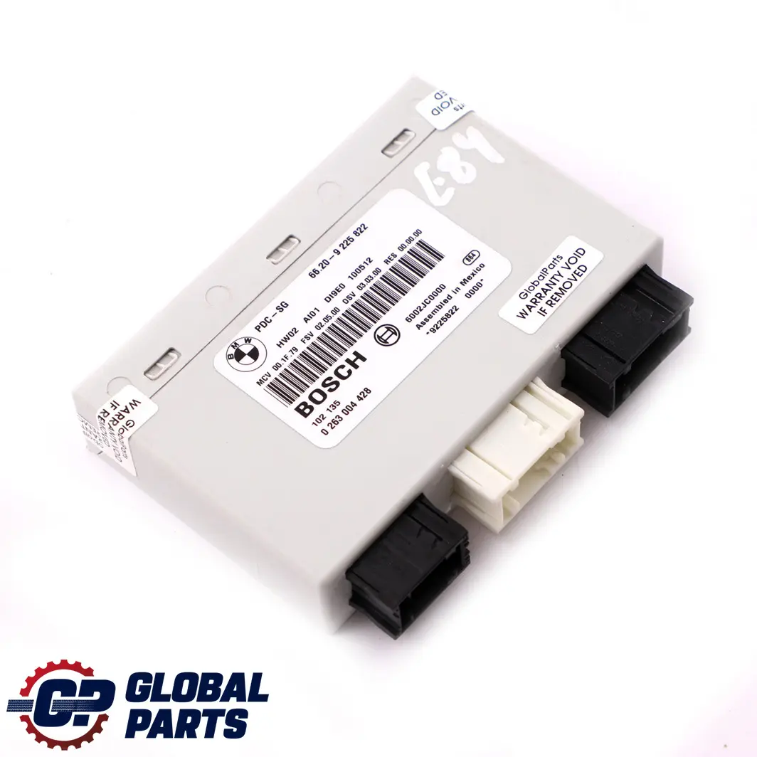 PDC Sensor Einparken Steuermodul Einheit ECU 9225822 für BMW X1 E84 mit Teilenummer 9252636 BMW X1 E84 PDC Sensor Einparken Steuermodul Einheit ECU 9225822 - SKU 9252636 - Teilenummer 9252636