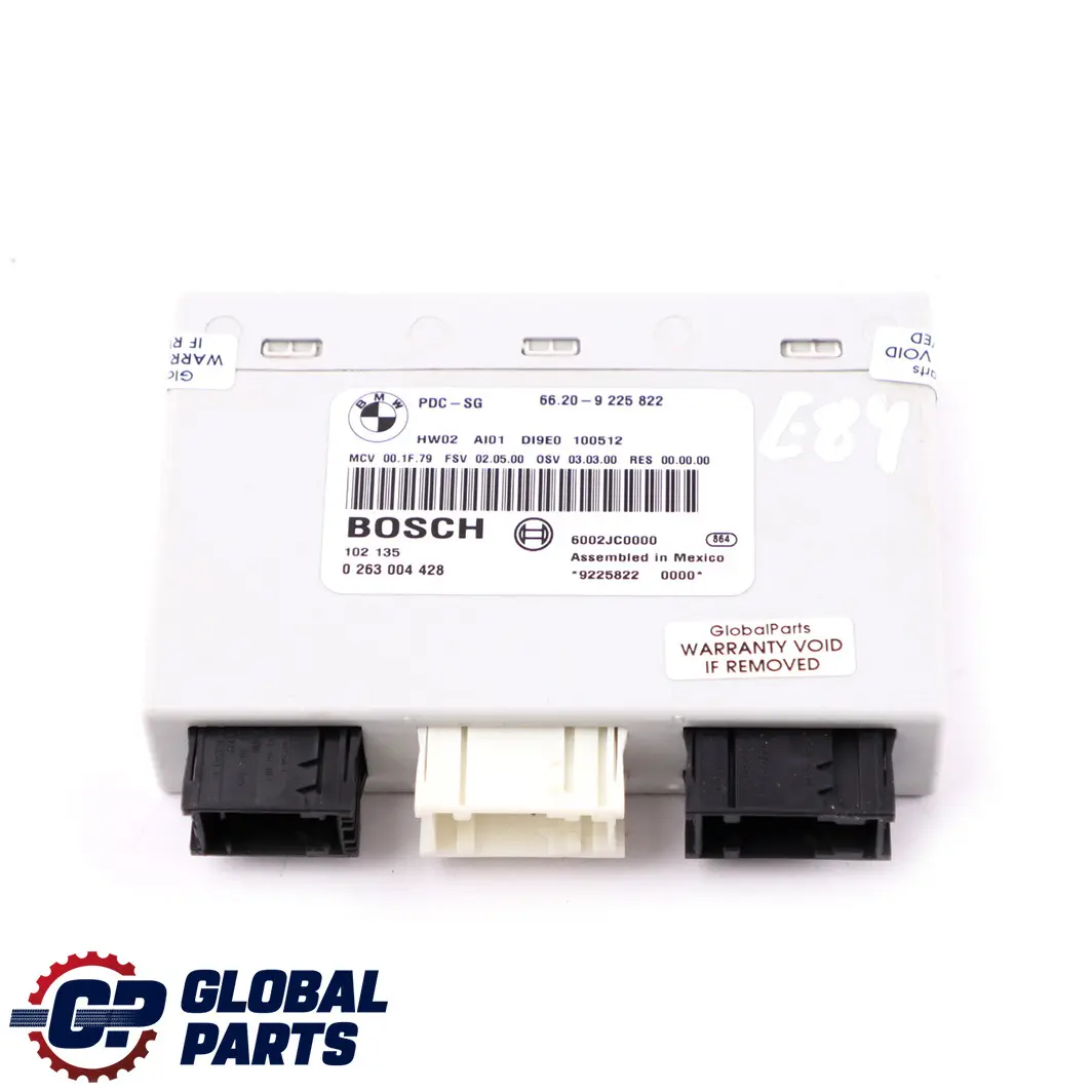 PDC Sensor Parking Control Module Unit ECU 9225822 to BMW X1 E84 with Part number 9252636 BMW X1 E84 PDC Sensor Parking Control Module Unit ECU 9225822 - SKU 9252636 - Part number 9252636