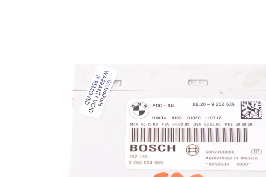  Parking Module BMW E81 E84 E87 E90 E91 Control Unit PDC - SKU 9252639 - Part number 9252639