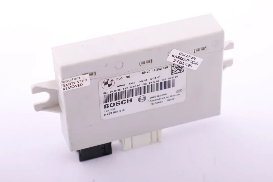 Unidad control PDC Módulo sensor aparcamiento para Mini Cooper R55 R56 R60 con número de pieza 9252640 Mini Cooper R55 R56 R60 Unidad control PDC Módulo sensor aparcamiento - SKU 9252640 - Número de pieza 9252640