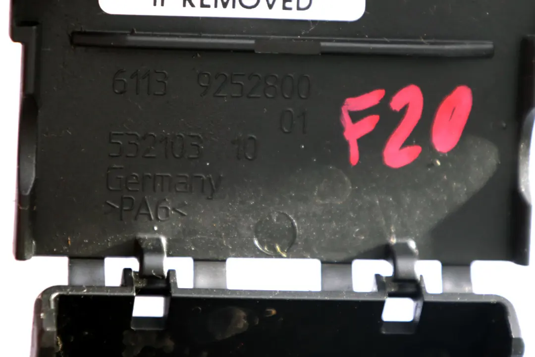 Support De Connexion Enfichable pour BMW F20 F21 F22 F30 F31 F32 à propos du numéro de pièce 9252800 BMW F20 F21 F22 F30 F31 F32 Support De Connexion Enfichable - SKU 9252800 - Numéro de pièce 9252800