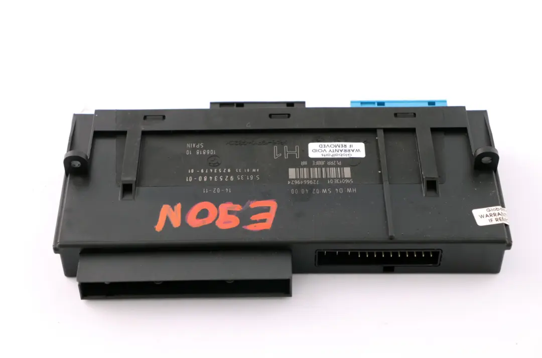 Modulo Controllo Corpo H1 PL2RR JBBFE IIIR 6135 per BMW E90 LCI con numero di parte 9253480 BMW E90 LCI Modulo Controllo Corpo H1 PL2RR JBBFE IIIR 6135 - SKU 9253480 - Numero di parte 9253480