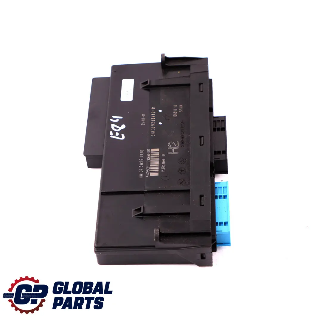 ECU Módulo Control Carrocería H2 PL2RR JBBFE IIIR Caja Unión para BMW E84 con número de pieza 9253482 BMW E84 ECU Módulo Control Carrocería H2 PL2RR JBBFE IIIR Caja Unión - SKU 9253482 - Número de pieza 9253482