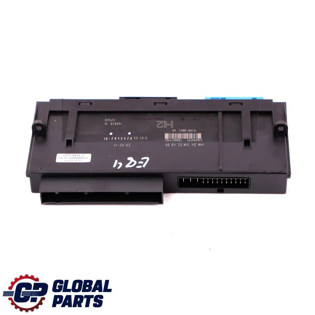 BMW E84 ECU Módulo Control Carrocería H2 PL2RR JBBFE IIIR Caja Unión - SKU 9253482 - Número de pieza 9253482