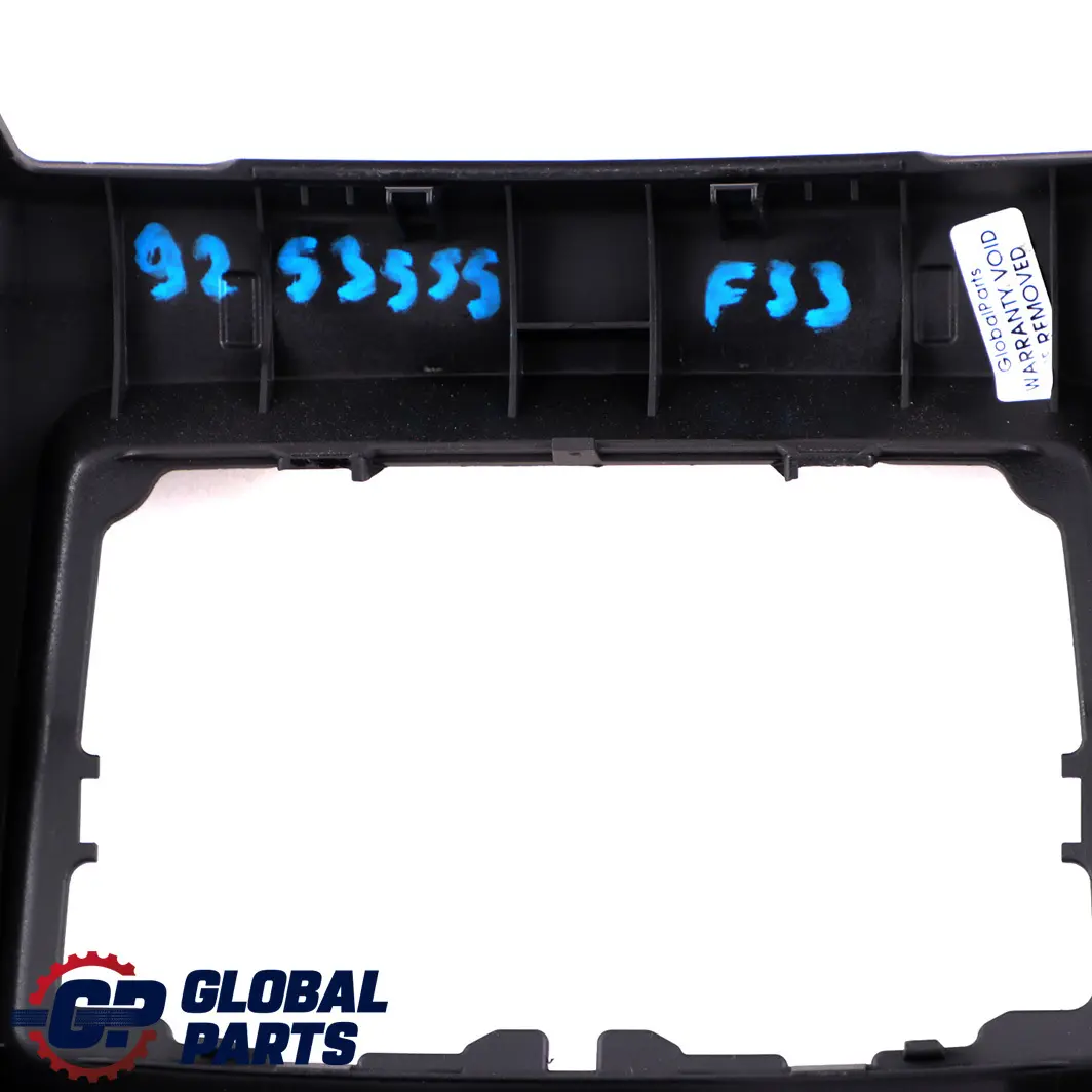 BMW F33 F83 M4 Cabrio Verkleidung Heck Verkleidung Mittelkonsole - SKU 9253555 - Teilenummer 9253555