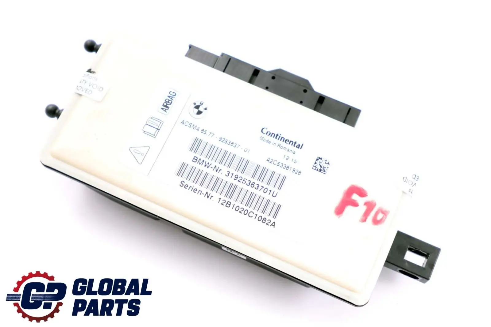 BMW F10 F11 F30 F31 Módulo de Unidad de Control de Airbag 9253637 65779253637