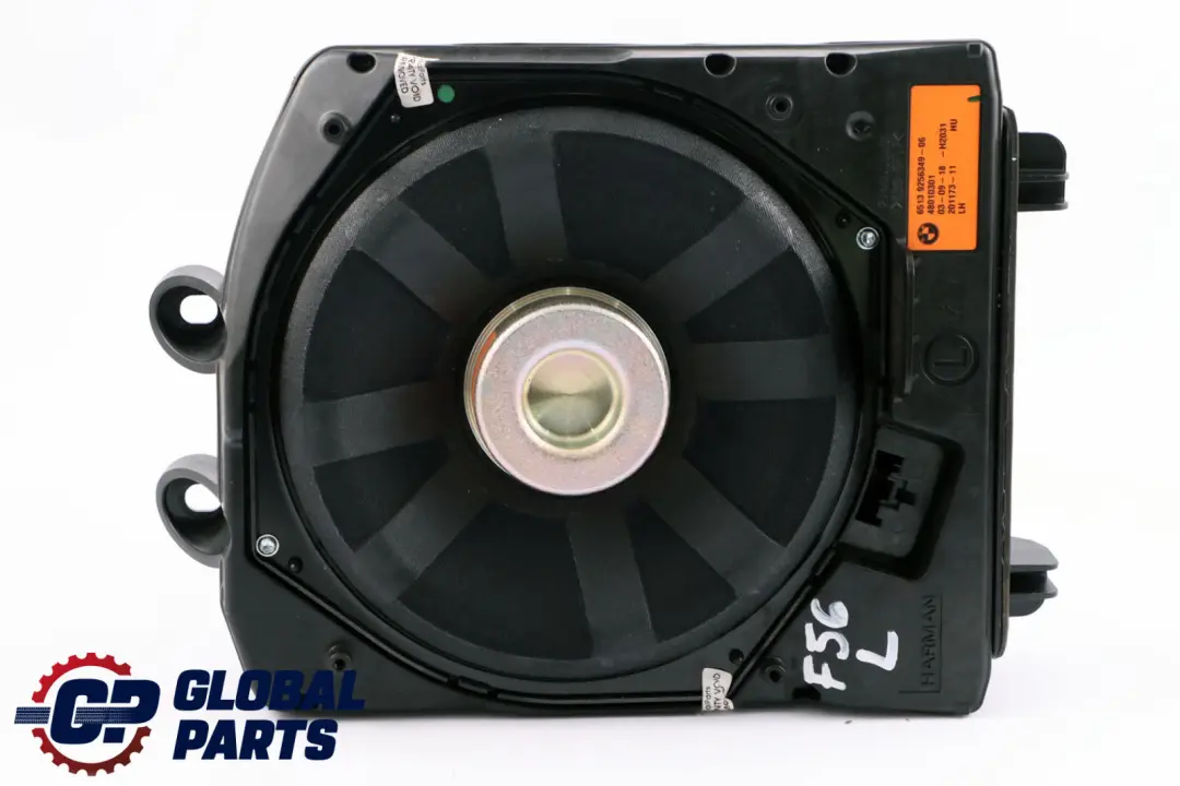 Harman Kardon Subwoofer Centrale Bassi HiFi Sinistro per Mini F55 F56 F57 con numero di parte 9256349 Mini F55 F56 F57 Harman Kardon Subwoofer Centrale Bassi HiFi Sinistro - SKU 9256349 - Numero di parte 9256349