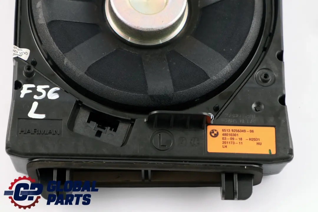 Mini F55 F56 F57 Harman Kardon Subwoofer Centrale Bassi HiFi Sinistro - SKU 9256349 - Numero di parte 9256349