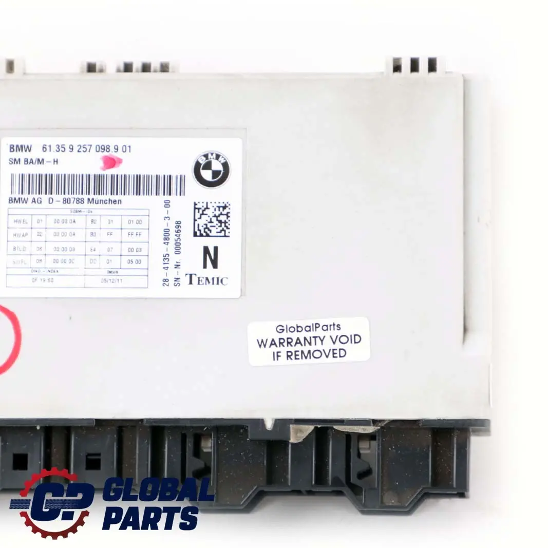 BMW F20 F21 F22 F23 F30 F31 F32 Vordersitz Sitzmodul ECU - SKU 9257098 - Teilenummer 9257098
