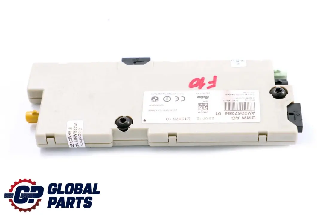 Antena Amplificador Diversity 868 MHZ para BMW Serie 5 7 F01 F10 LCI con número de pieza 9257366 BMW Serie 5 7 F01 F10 LCI Antena Amplificador Diversity 868 MHZ - SKU 9257366 - Número de pieza 9257366