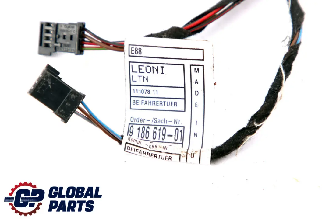 BMW 1 Series E82 E88 Cable Harness Loom Door Passenger Side Wiring 9186619 - SKU 9260922 - Part number 9260922