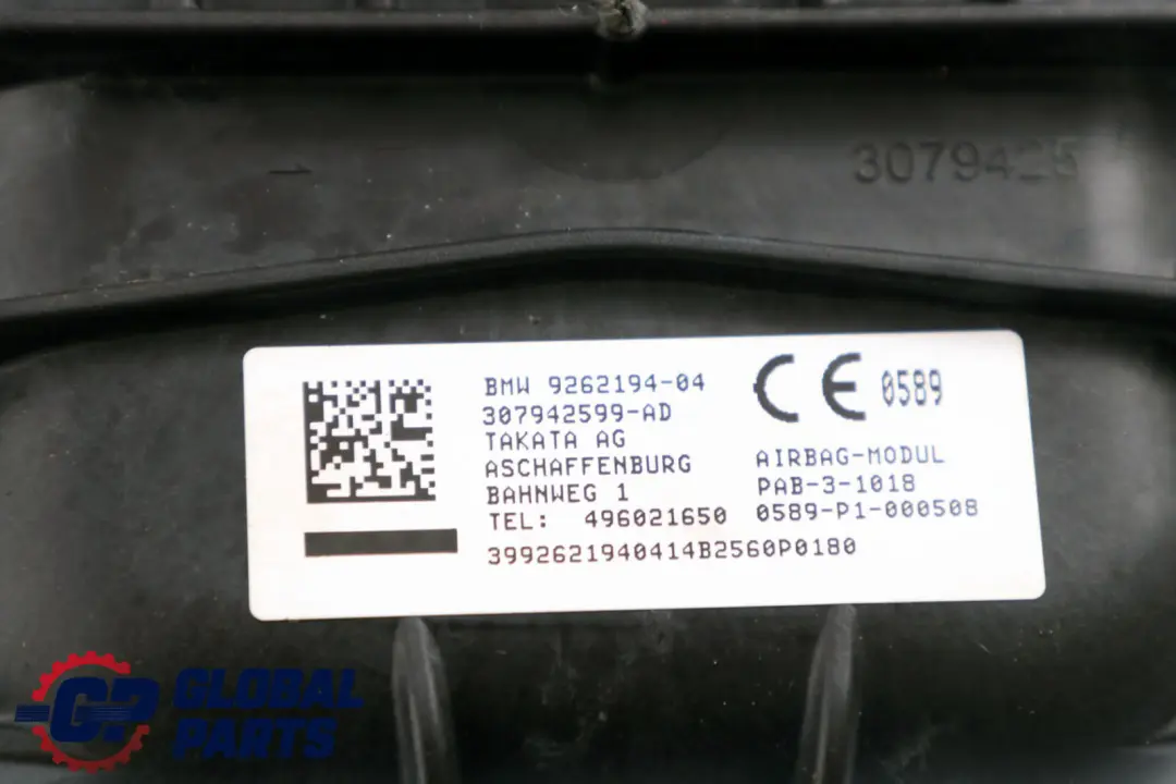 Poduszka Powietrzna Airbag Pasażera do Mini Cooper F55 F56 o numerze 9262194 Mini Cooper F55 F56 Poduszka Powietrzna Airbag Pasażera - SKU 9262194 - Numer Części 9262194