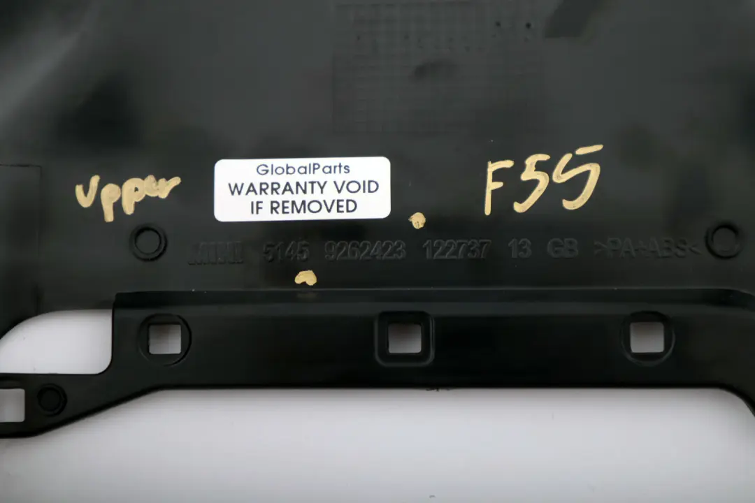 BMW MINI F54 F55 F56 F57 Trim Panel Steering Column Slot Cover 9262423 - SKU 9262425 - Part number 9262425