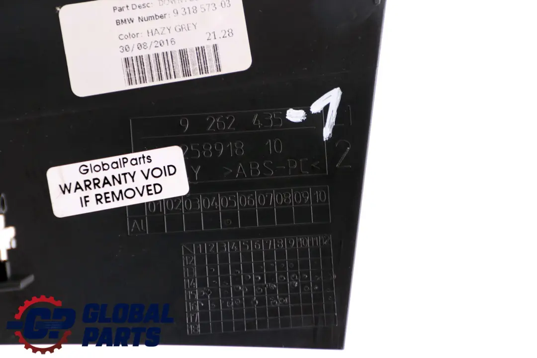 BMW Mini F55 F56 F57 1 Trim Down Tube Front Panel Cover Middle Left N/S - SKU 9262435-1 - Part number 9262435