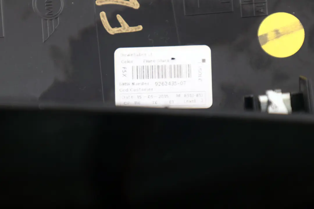 Trim Down Tube Front Panel Cover Middle Left N/S to BMW Mini F55 F56 F57 with Part number 9262435 BMW Mini F55 F56 F57 Trim Down Tube Front Panel Cover Middle Left N/S - SKU 9262435 - Part number 9262435