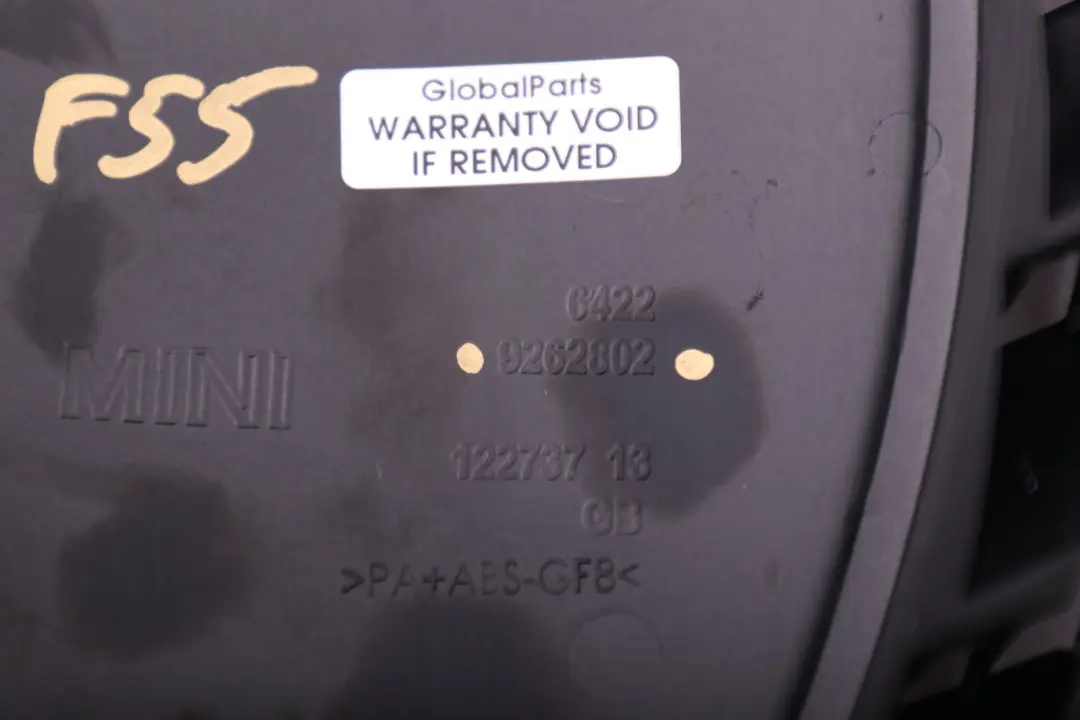 Abdeckung Frischluftgrill Indirekt Schwarz für Mini Cooper One F55 F56 mit Teilenummer 9262802 Mini Cooper One F55 F56 Abdeckung Frischluftgrill Indirekt Schwarz - SKU 9262802 - Teilenummer 9262802