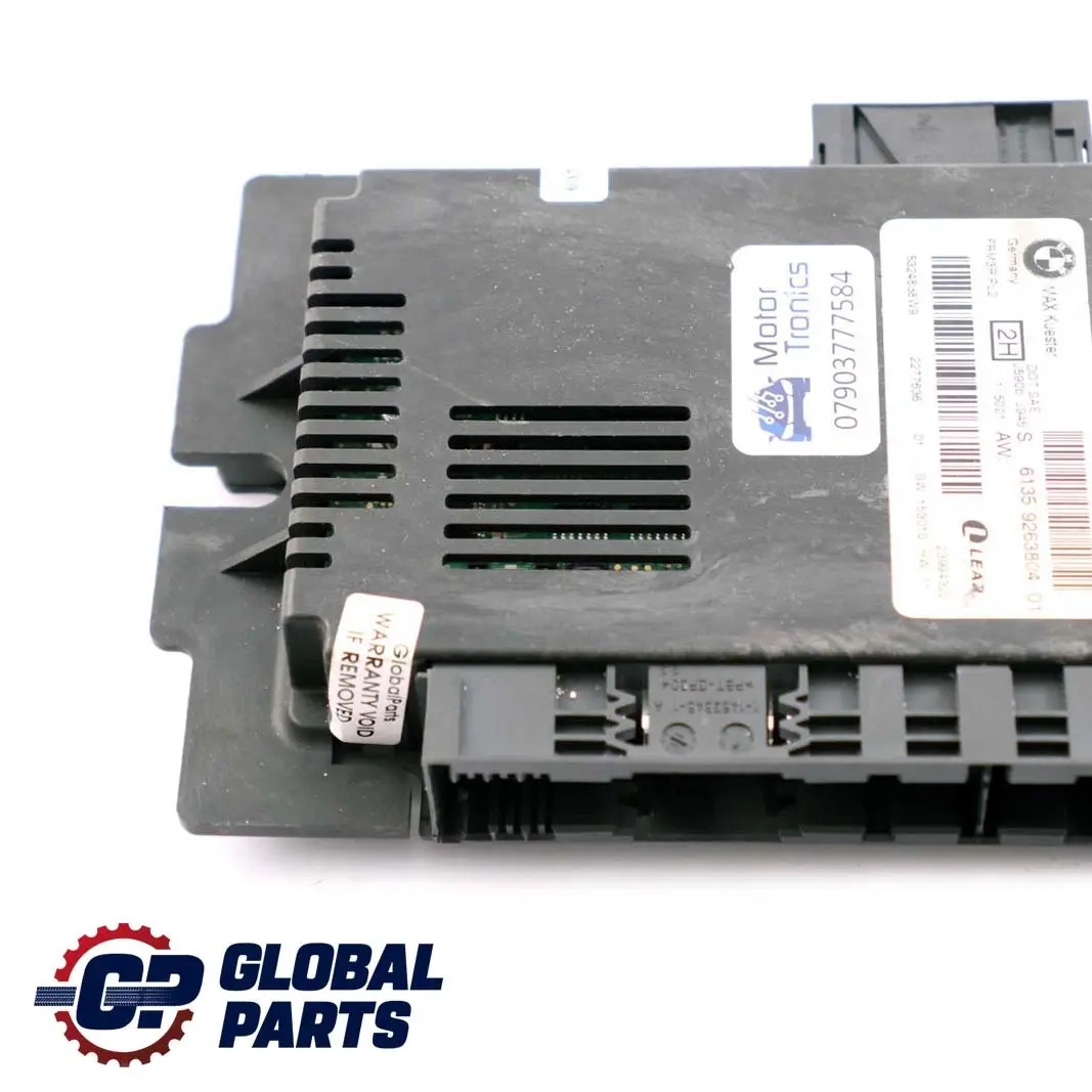 Lichtmodul Fussraummodul Steuergerät MAX Kuester FRM3R PL2 für BMW 1 E81 mit Teilenummer 9263804 BMW 1 E81 Lichtmodul Fussraummodul Steuergerät MAX Kuester FRM3R PL2 - SKU 9263804-1 - Teilenummer 9263804