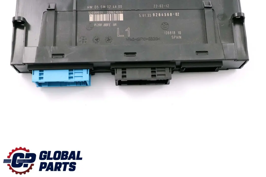 BMW E92 LCI Unità modulo di controllo corpo PL2RR JBBFE IIIR L1 - SKU 9264568 - Numero di parte 9264568