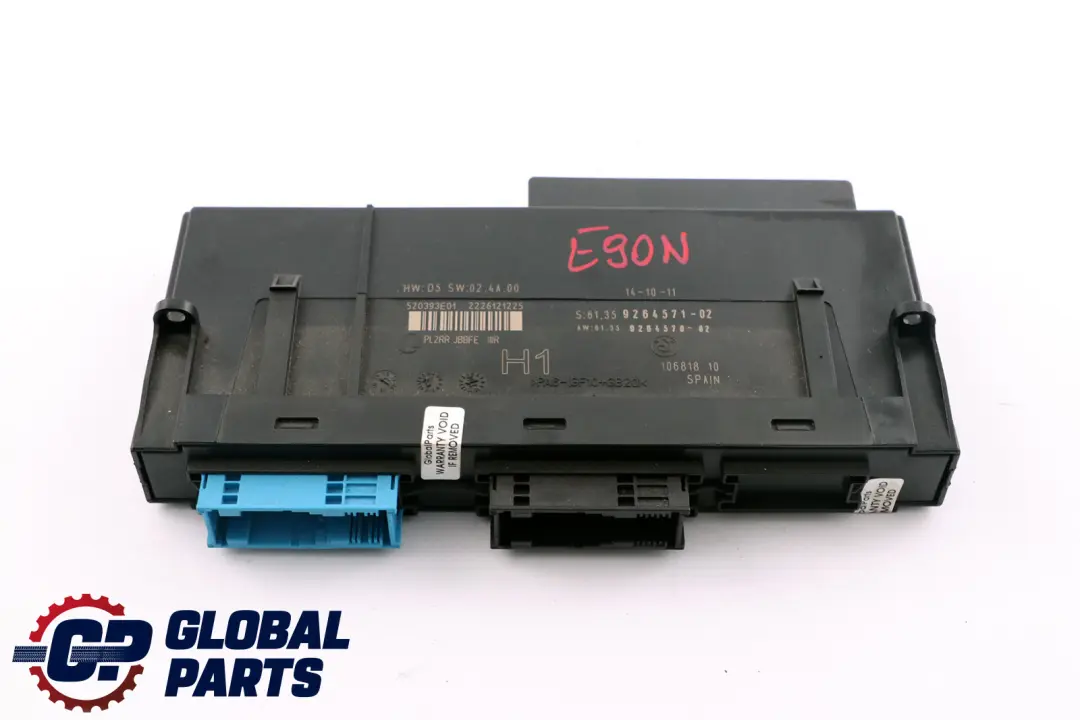 Module Commande Carrosserie H1 PL2RR JBBFE IIIR 6135 pour BMW E90 LCI à propos du numéro de pièce 9264571 BMW E90 LCI Module Commande Carrosserie H1 PL2RR JBBFE IIIR 6135 - SKU 9264571 - Numéro de pièce 9264571
