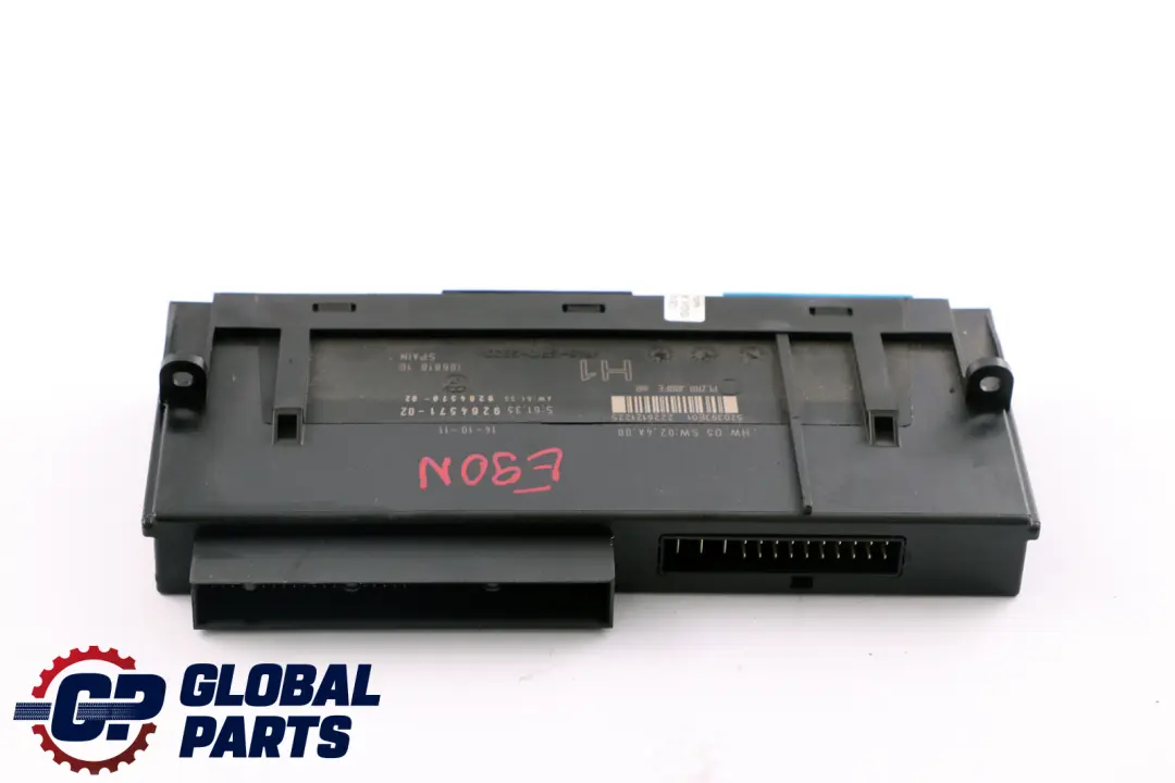 Módulo Control De Carrocería H1 PL2RR JBBFE IIIR 6135 para BMW E90 LCI con número de pieza 9264571 BMW E90 LCI Módulo Control De Carrocería H1 PL2RR JBBFE IIIR 6135 - SKU 9264571 - Número de pieza 9264571