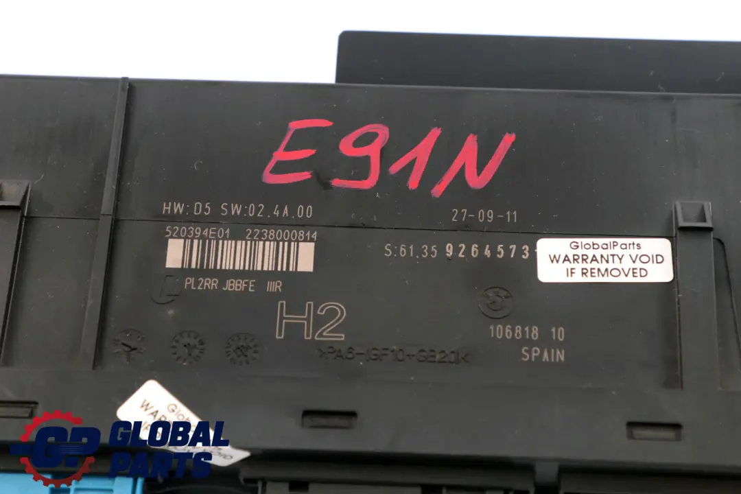 BMW E91 LCI ECU Body Control Modul Abzweigdose H2 - SKU 9264573 - Teilenummer 9264573
