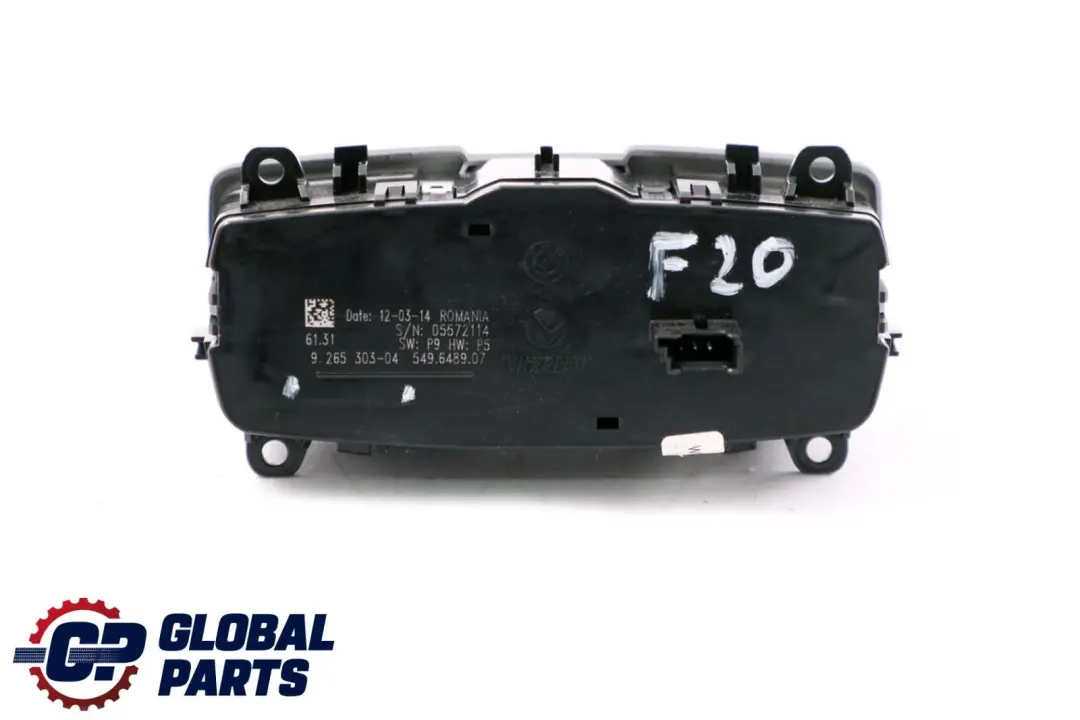  Headlight Switch BMW F20 F21 F30 F31 Control Element Light - SKU 9265303 - Part number 9265303