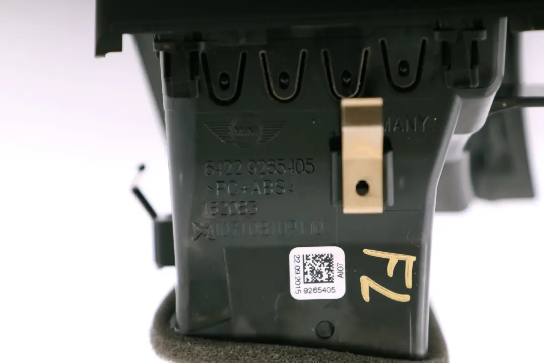 Ventation Centre Entl uftungszentrum a Gauche pour Mini Cooper F56 F57 de à propos du numéro de pièce 9265405 Mini Cooper F56 F57 de Ventation Centre Entl uftungszentrum a Gauche - SKU 9265405 - Numéro de pièce 9265405